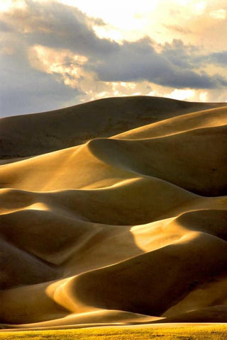 Great Sand Dunes III Black Ornate Wood Framed Art Print with Double Matting by Taylor, Douglas