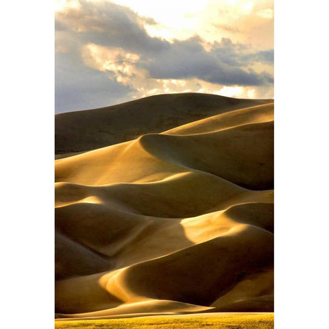 Great Sand Dunes III Gold Ornate Wood Framed Art Print with Double Matting by Taylor, Douglas