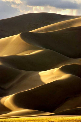 Great Sand Dunes IV Black Ornate Wood Framed Art Print with Double Matting by Taylor, Douglas