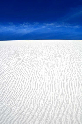 White Sands I White Modern Wood Framed Art Print with Double Matting by Taylor, Douglas