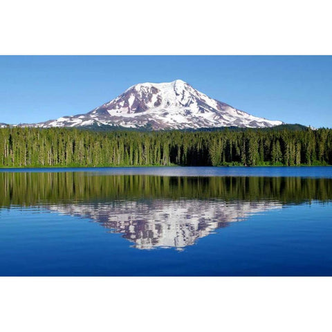 Mt. Adams Black Modern Wood Framed Art Print by Taylor, Douglas