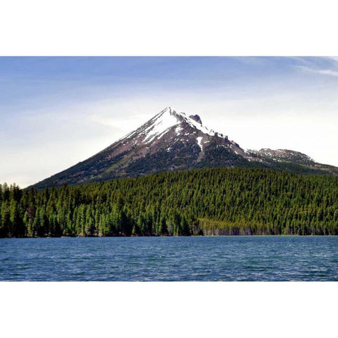 Mt. McLoughlin Gold Ornate Wood Framed Art Print with Double Matting by Taylor, Douglas