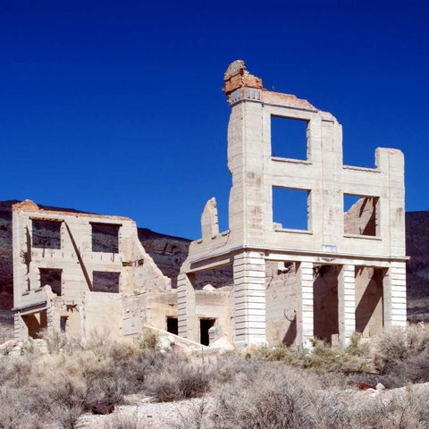 Rhyolite Ruin I White Modern Wood Framed Art Print by Taylor, Douglas