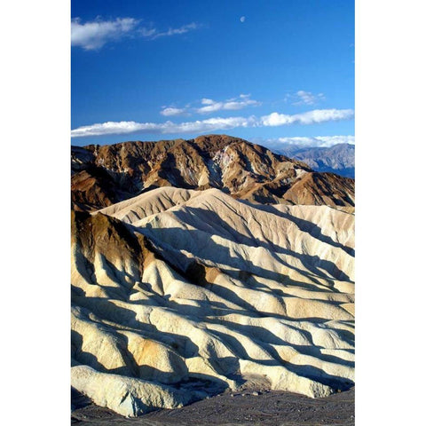 Zabriskie Point II White Modern Wood Framed Art Print by Taylor, Douglas