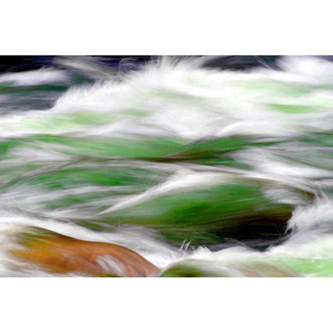 River Rapids White Modern Wood Framed Art Print by Taylor, Douglas