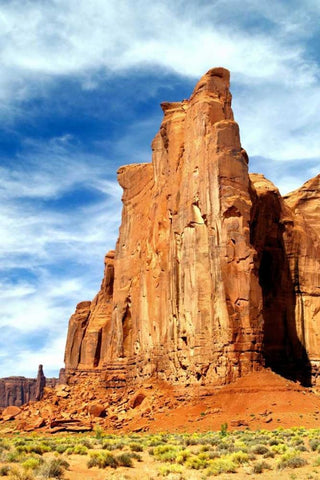 Monument Valley I Black Ornate Wood Framed Art Print with Double Matting by Taylor, Douglas