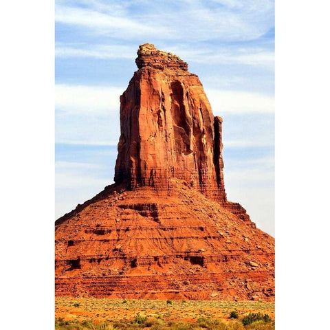 Monument Valley II Black Modern Wood Framed Art Print with Double Matting by Taylor, Douglas