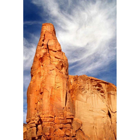Navajo Skies White Modern Wood Framed Art Print by Taylor, Douglas