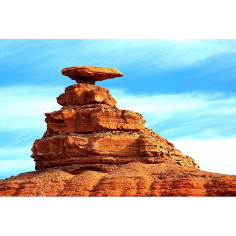 Mexican Hat Black Modern Wood Framed Art Print with Double Matting by Taylor, Douglas