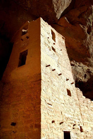 Cliff Palace Detail I White Modern Wood Framed Art Print with Double Matting by Taylor, Douglas