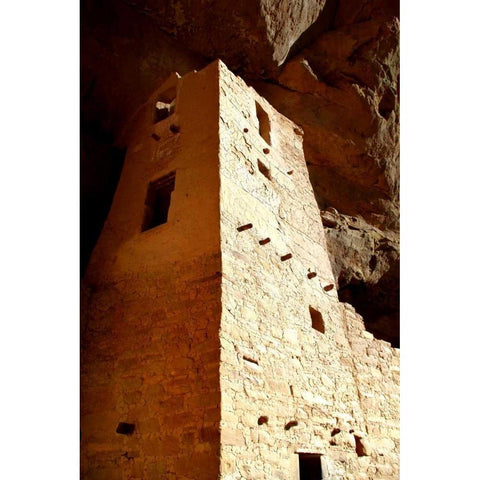 Cliff Palace Detail I White Modern Wood Framed Art Print by Taylor, Douglas