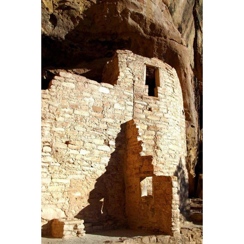 Cliff Palace Detail III Black Modern Wood Framed Art Print with Double Matting by Taylor, Douglas
