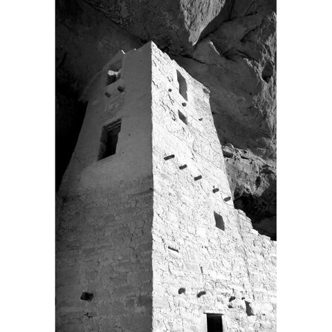 Cliff Palace Detail I BW White Modern Wood Framed Art Print by Taylor, Douglas