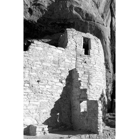 Cliff Palace Detail III BW White Modern Wood Framed Art Print by Taylor, Douglas