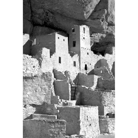 Cliff Palace Detail IV BW White Modern Wood Framed Art Print by Taylor, Douglas