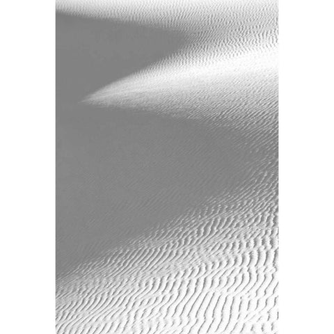 White Sand Dune and Shadow Black Modern Wood Framed Art Print with Double Matting by Taylor, Douglas