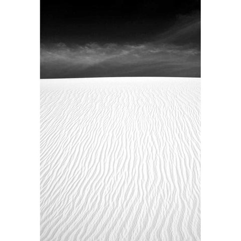 White Sands New Mexico Black Modern Wood Framed Art Print with Double Matting by Taylor, Douglas