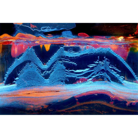 As the Dragon Stirs II White Modern Wood Framed Art Print by Taylor, Douglas