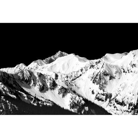 Mountains in Spring II White Modern Wood Framed Art Print by Taylor, Douglas