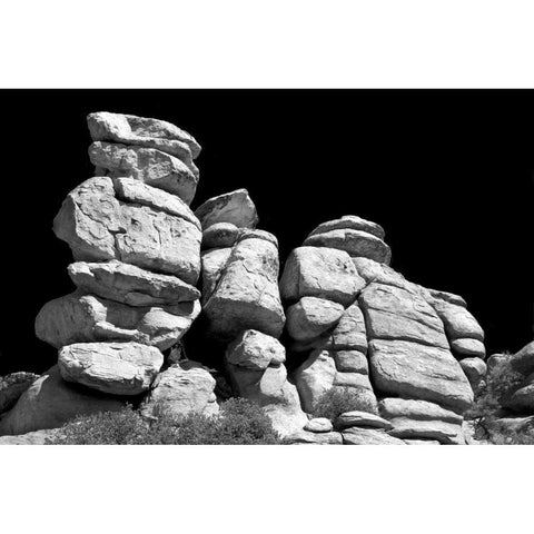 Highway Hoodoos I Black Modern Wood Framed Art Print with Double Matting by Taylor, Douglas