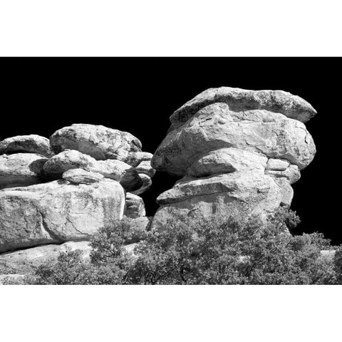 Highway Hoodoos II White Modern Wood Framed Art Print by Taylor, Douglas