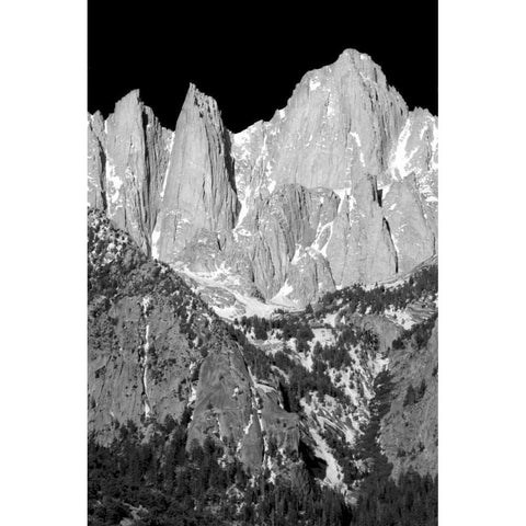 Morning on Mt. Whitney II BW Gold Ornate Wood Framed Art Print with Double Matting by Taylor, Douglas