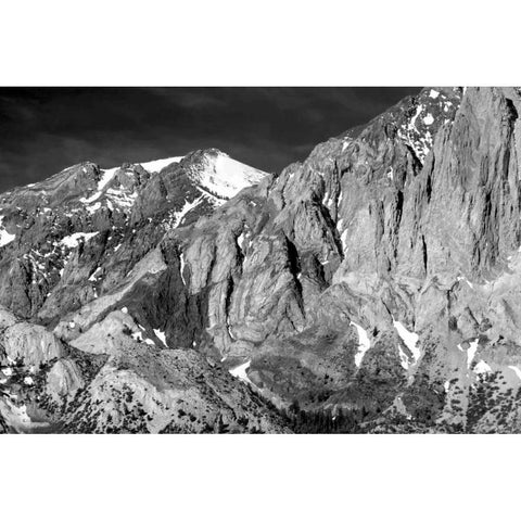 Sevehah Cliffs BW Black Modern Wood Framed Art Print with Double Matting by Taylor, Douglas