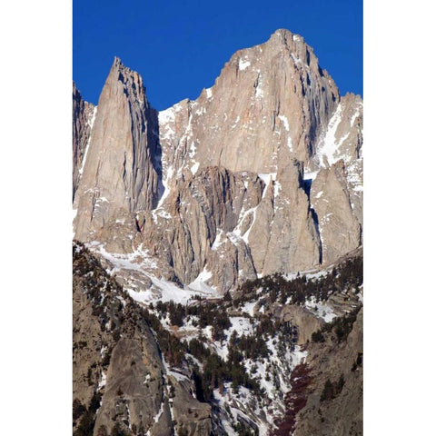 Mt. Whitney Portrait I White Modern Wood Framed Art Print by Taylor, Douglas