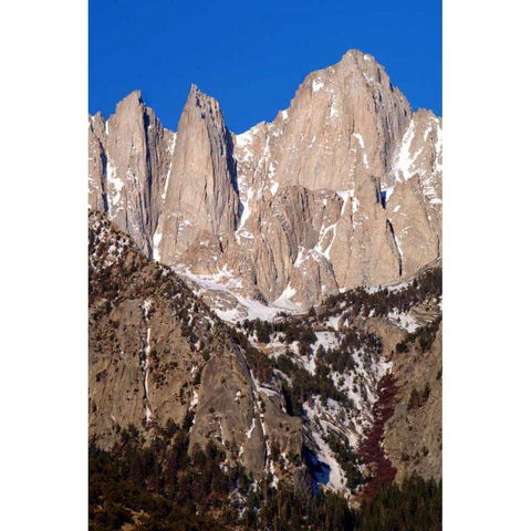 Mt. Whitney Portrait II White Modern Wood Framed Art Print by Taylor, Douglas