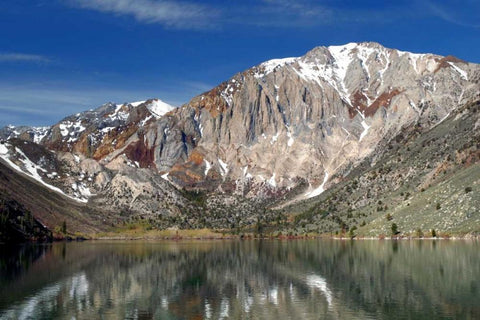 Convict Lake White Modern Wood Framed Art Print with Double Matting by Taylor, Douglas