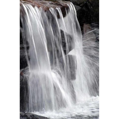 Water on the Rocks II Black Modern Wood Framed Art Print with Double Matting by Taylor, Douglas