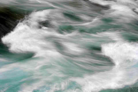 Hamma Hamma Current III Black Ornate Wood Framed Art Print with Double Matting by Taylor, Douglas