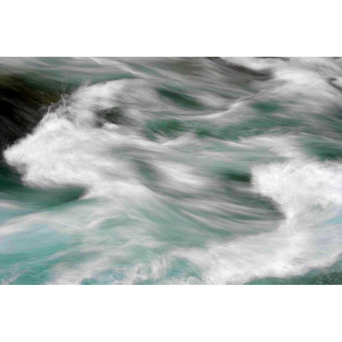 Hamma Hamma Current III Black Modern Wood Framed Art Print by Taylor, Douglas