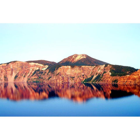 Dusk at Crater Lake White Modern Wood Framed Art Print by Taylor, Douglas