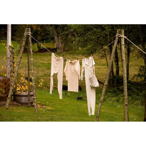 Out to Dry I White Modern Wood Framed Art Print by Clayton-Thompson, Philip