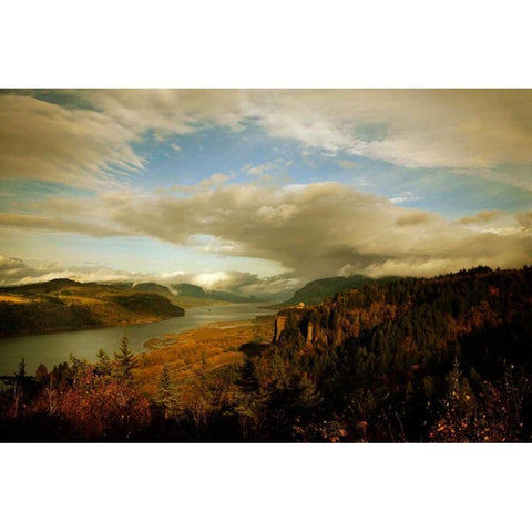 The Gorge I Black Modern Wood Framed Art Print with Double Matting by Clayton-Thompson, Philip