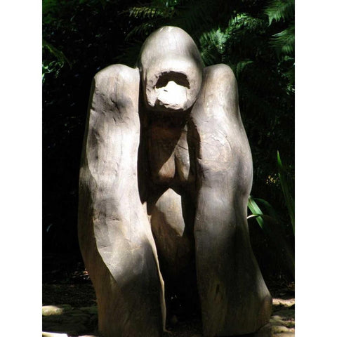 Wood Gorilla Black Modern Wood Framed Art Print by Underdahl, Dana
