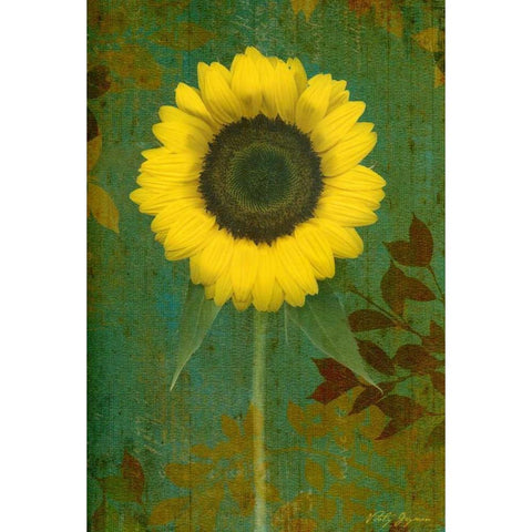 Sunflower Gold Ornate Wood Framed Art Print with Double Matting by Geyman, Vitaly