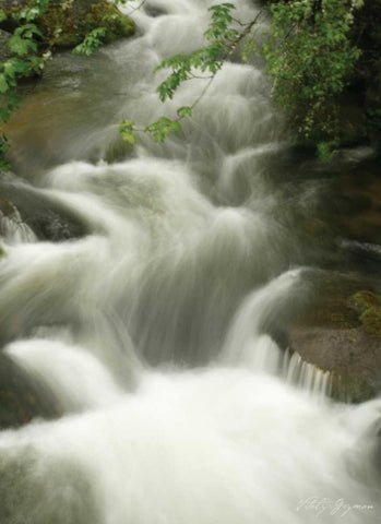 Soothing Waters I White Modern Wood Framed Art Print with Double Matting by Geyman, Vitaly