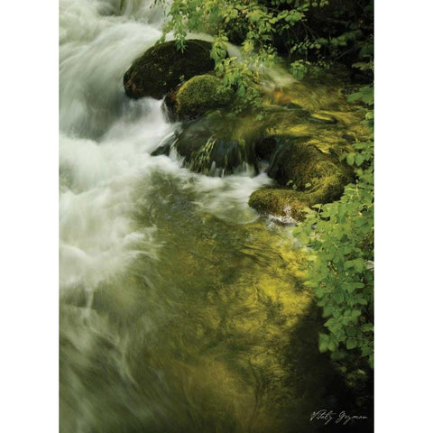 Soothing Waters IV White Modern Wood Framed Art Print by Geyman, Vitaly