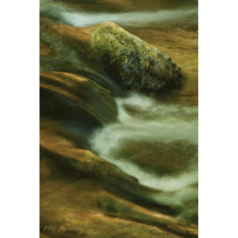 Soothing Waters X White Modern Wood Framed Art Print by Geyman, Vitaly