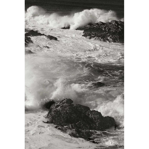 Ocean Fury IV White Modern Wood Framed Art Print by Geyman, Vitaly