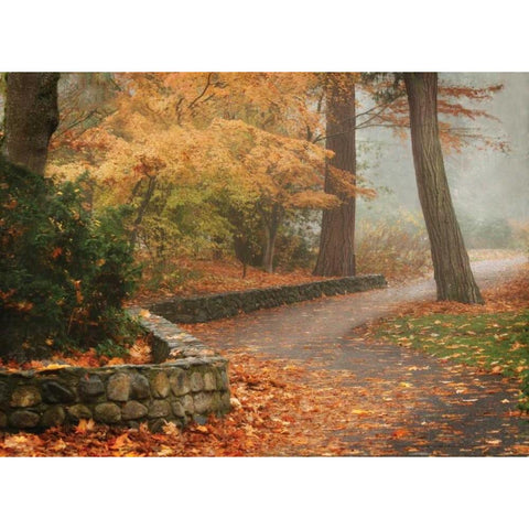 Autumn Paradise IV Gold Ornate Wood Framed Art Print with Double Matting by Geyman, Vitaly