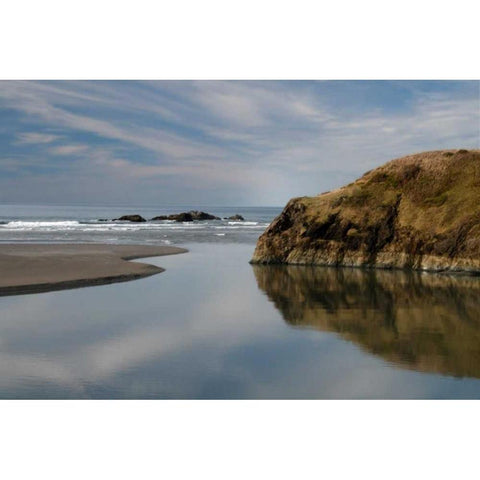 Perfect Stillness Black Modern Wood Framed Art Print by Geyman, Vitaly