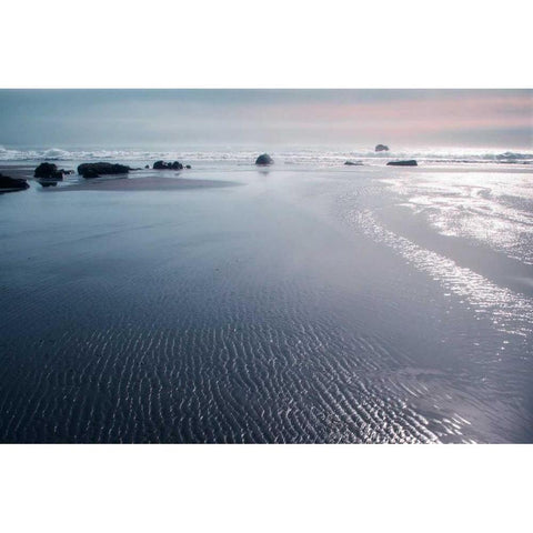 Seashore Serenity III White Modern Wood Framed Art Print by Geyman, Vitaly