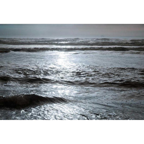 Golden Ocean I Gold Ornate Wood Framed Art Print with Double Matting by Geyman, Vitaly