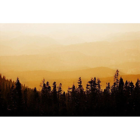 Shasta Silence II White Modern Wood Framed Art Print by Geyman, Vitaly