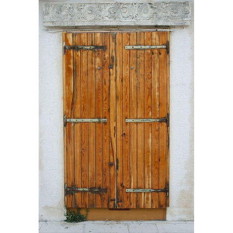 Croatia Door IV Black Modern Wood Framed Art Print by Geyman, Vitaly