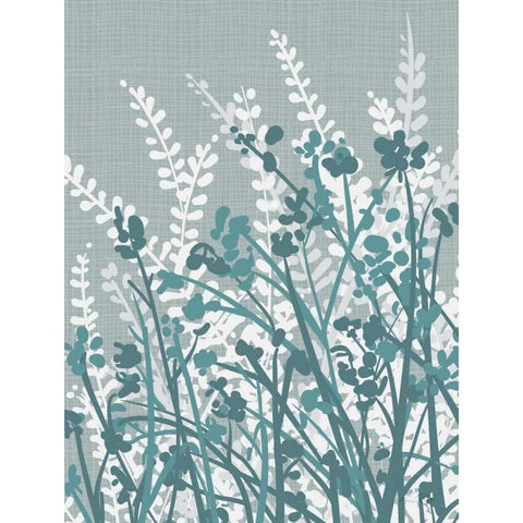 Meadow I White Modern Wood Framed Art Print by Ruff, Kris