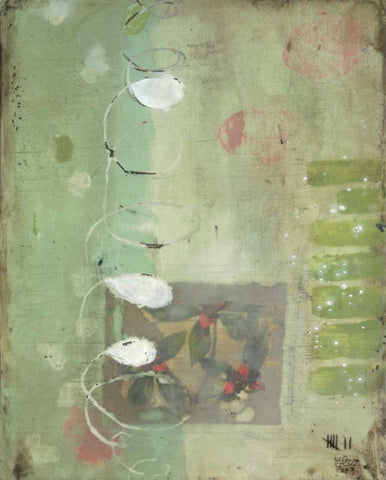 Spiral Black Ornate Wood Framed Art Print with Double Matting by Lee, Stephanie